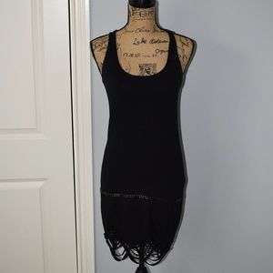 Stella & Jamie Rock Amazing Black Mini Dress sz S